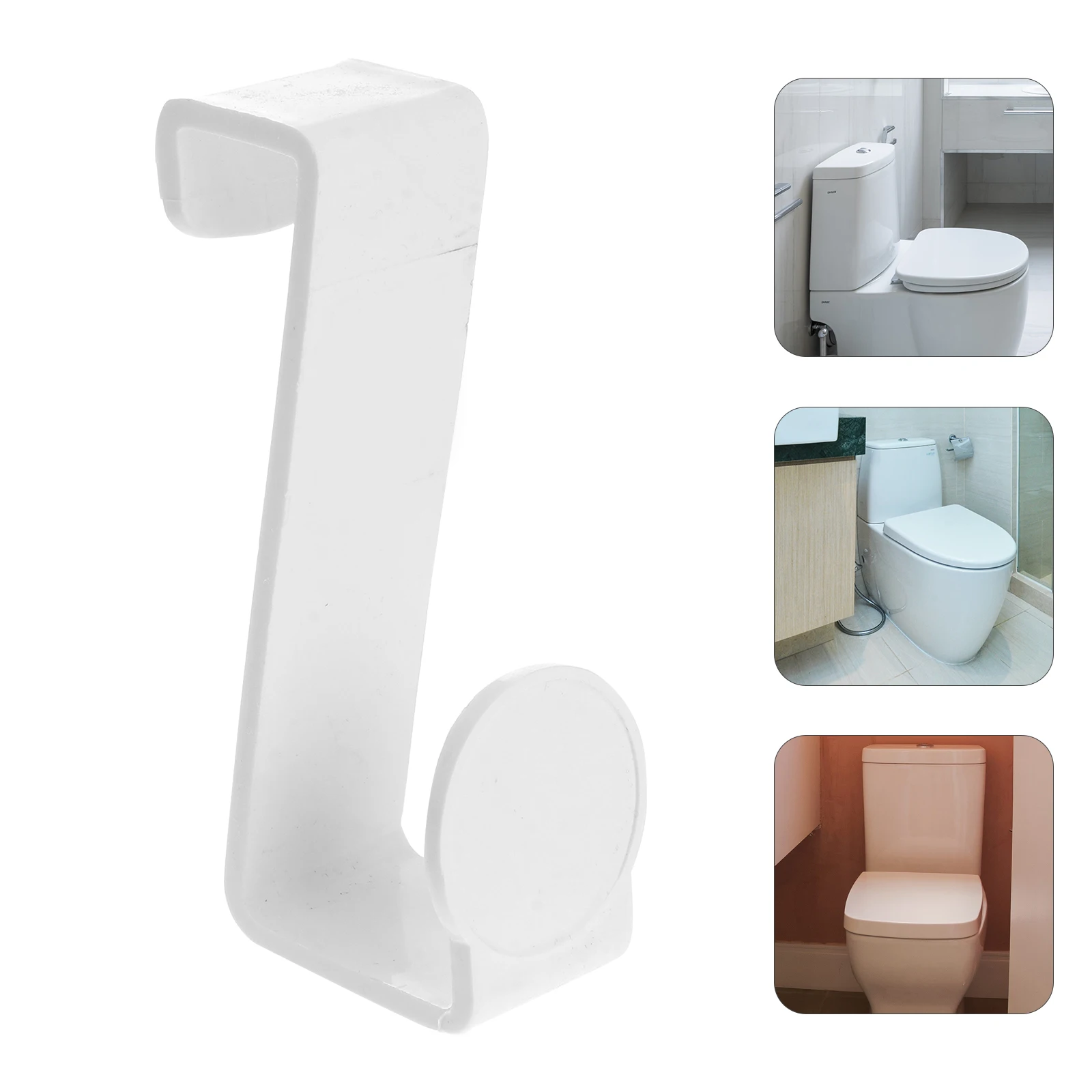

Plastic Toilet Seat Hook Z Shaped Hook for Potty Trainer Seat Bathroom Door Robe Coat Towel Organizer Plastic Hanging Hooks