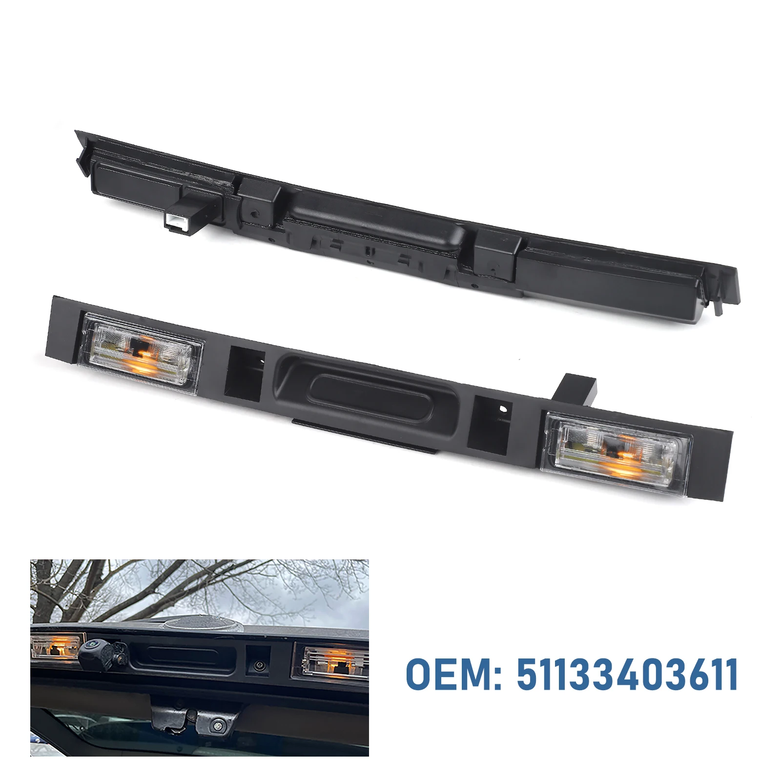 Assembly Touring Boot Trunk Lid Rear Handle with Key Button 51133403611 For BMW E83 X3 2004-2010 Car Tailgate Switch