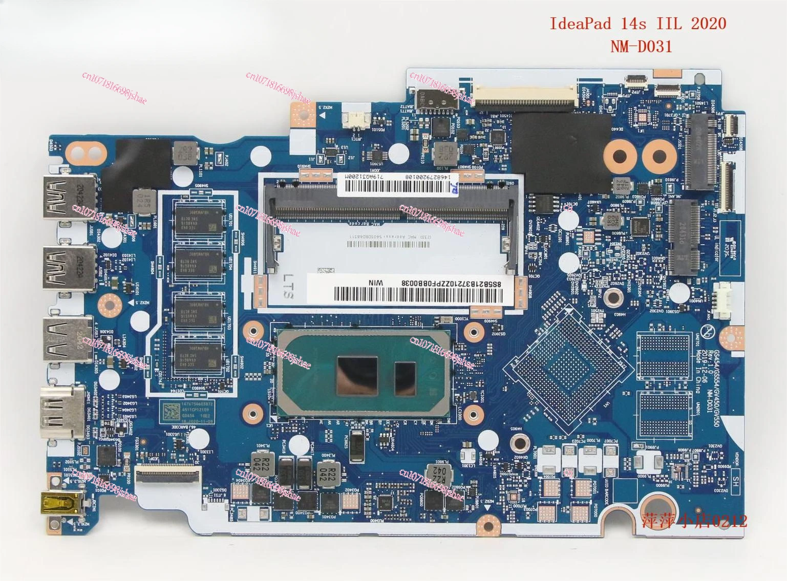 Ideapad 14s IIL/ITL 15s IML NM-D031 NM-D472 NM-C781 Main Board