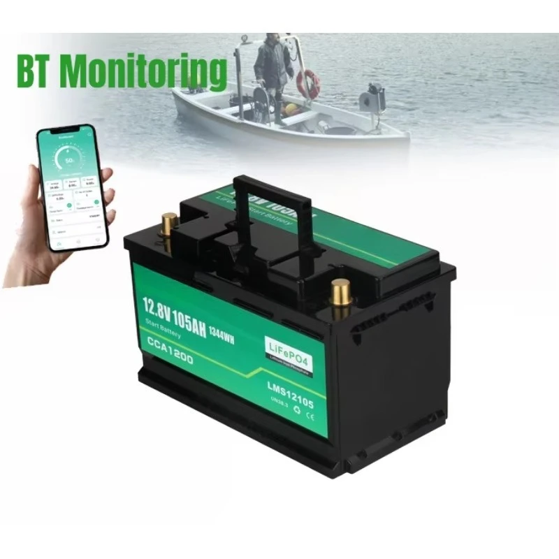 Marine RV Car Motor Cranking Batteries 12V 100Ah Starting Battery