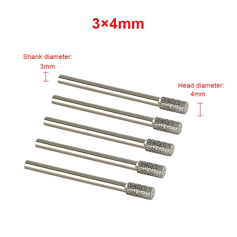 3mm-20mm Steinschleifkopf mit 3/6mm Schaft für Dremel Rotationswerkzeug zum Schleifen und Schnitzen von Steinen und Edelsteinen – Detail 11