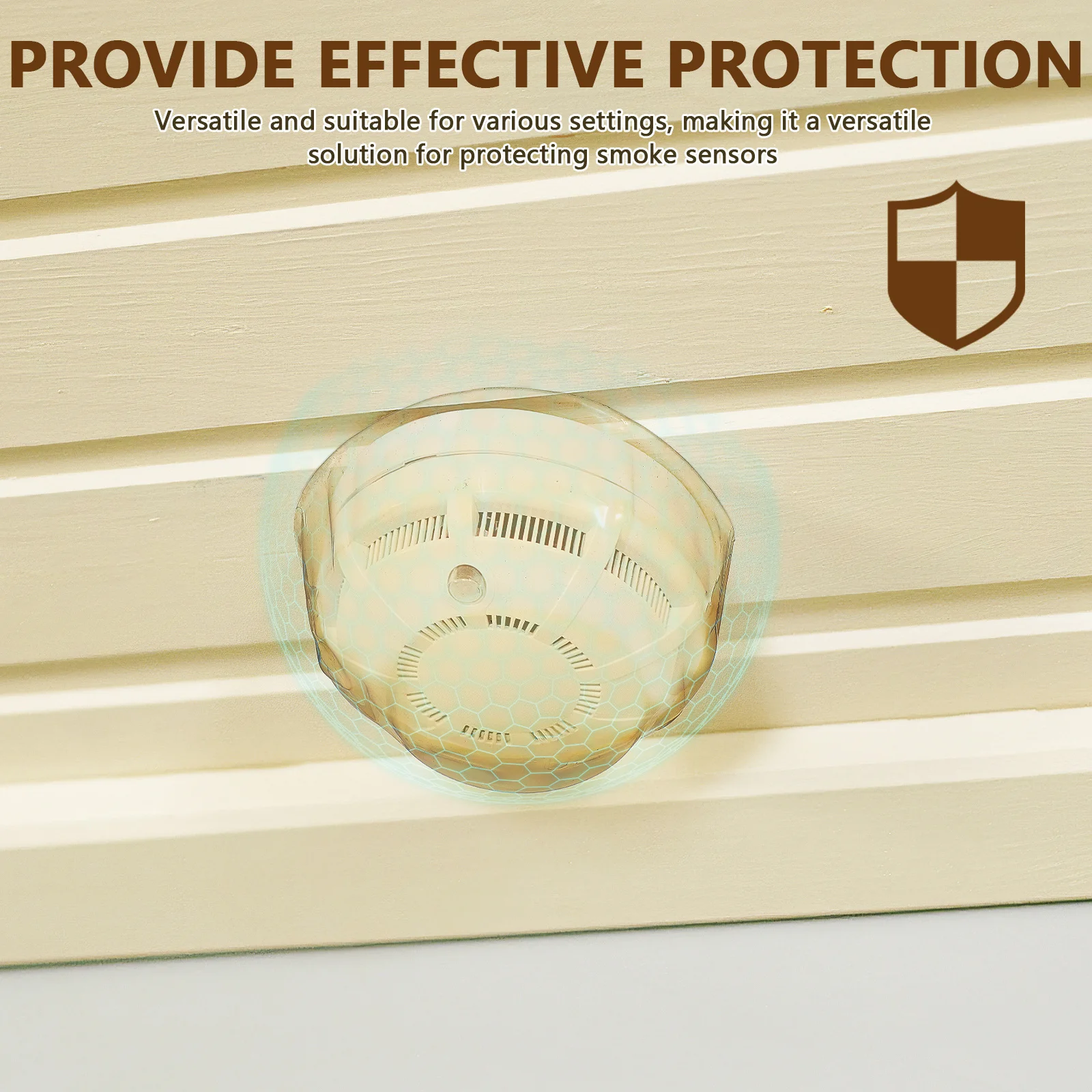 5 قطعة غطاء الدخان البلاستيك غطاء واقي إنذار الحريق غطاء الطبق الاستخدام المنزلي حامي إنذار الدخان