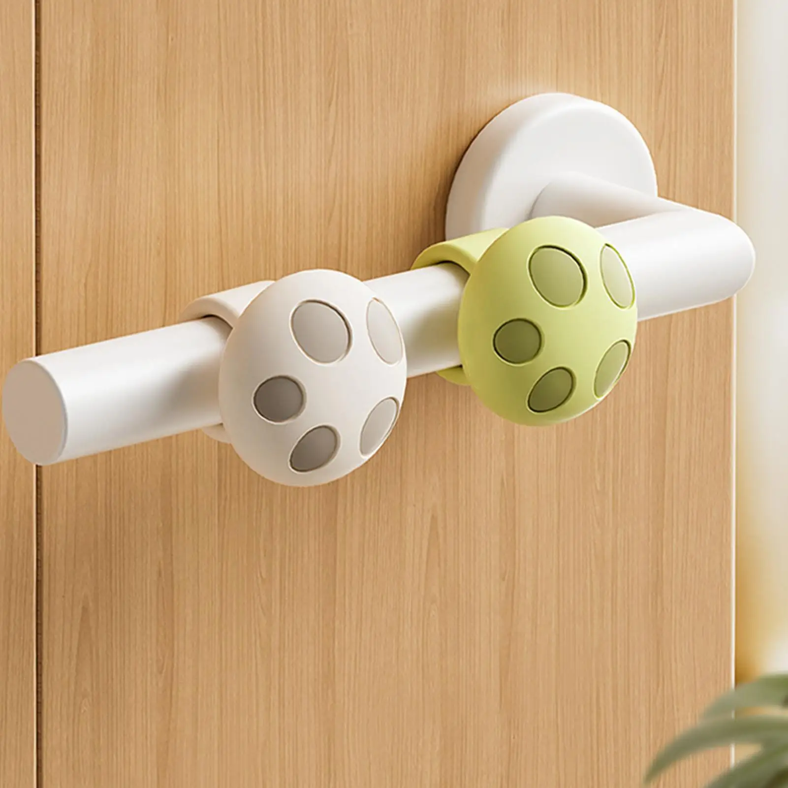 Silikon-Türknauf-Stopper Niedlicher Türgriff-Wandschutz Geräuschdämpfender Stoßabsorber Kindersicherheitsvorrichtung Wohnmöbel-Zubehör ﻿