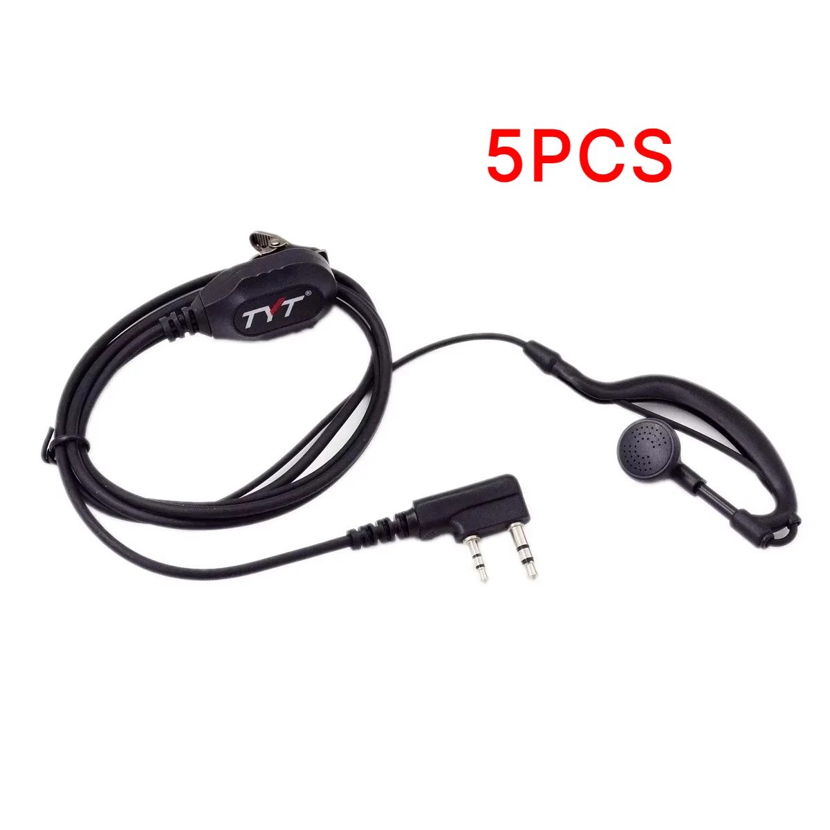 5PCS Original High Quality TYT Headset Earphone for TH-F8 TH-8000D UV8000E DM-UVF10 MD-380 MD-390 MD-UV390 MD-680 Earpiece