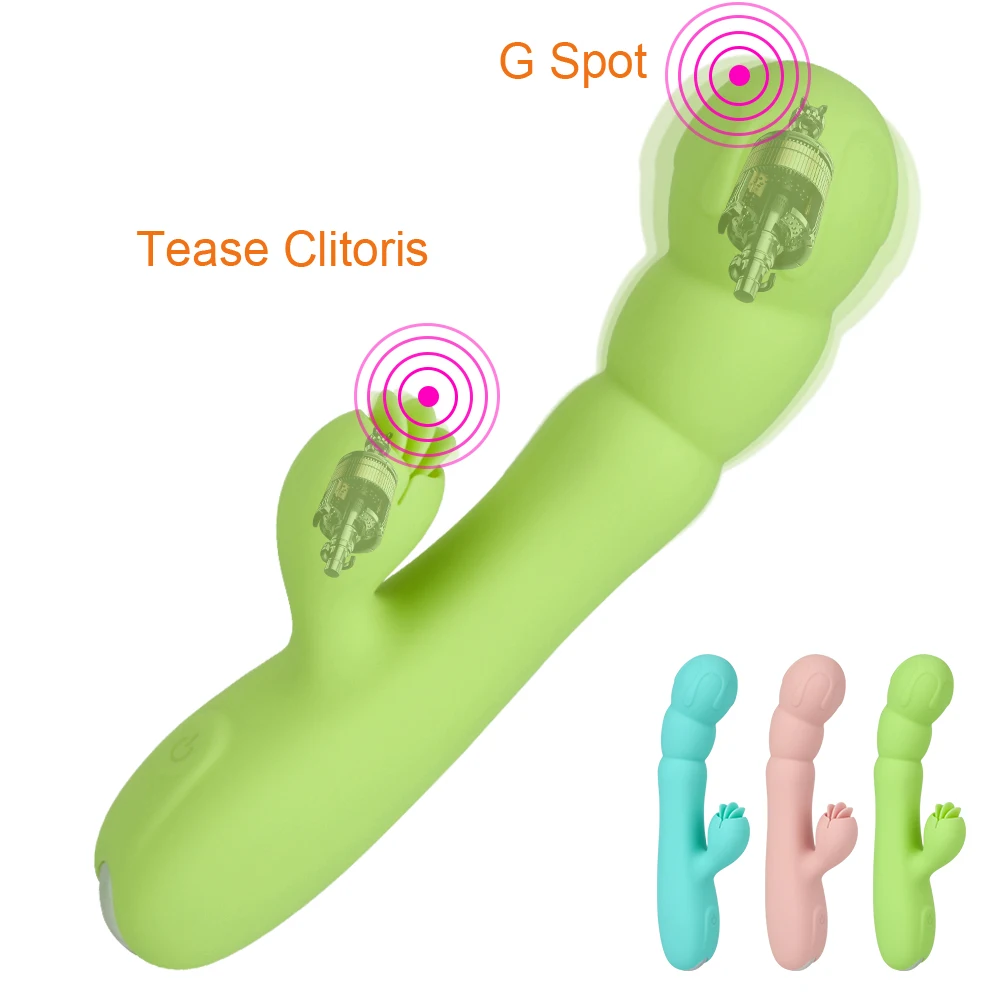 Tongue Licking Vibrator Dildo Vibrating Sex Toys for Women Vagina Tease Clit Stimulation G-Spot Female Masturbation 2 in 1