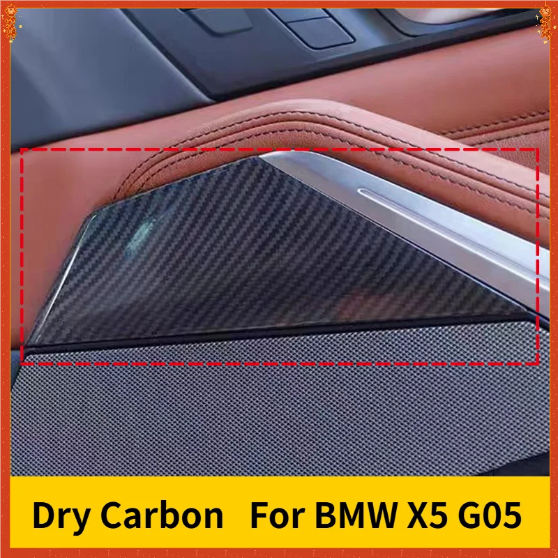

For BMW X5 G05 Real Dry Carbon Fiber 2018-2025 Front Rear Door Strip Trim Cover Interior Decoration Modification Accessories