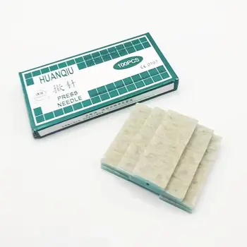 100 ks/krabice Sada pro akupresuru ušních semen Lisovací jehla Ušní semena Aurikulární intradermální akupunkturní masážní přístroj Moxovací jehla 6 nejlepší prodej akupunkturní jehly - №5