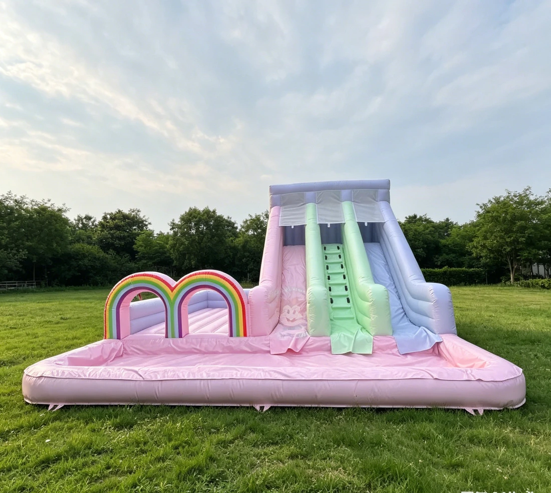 Jumpers Inflatable Water Slide Inflatable Bounce House With Water Slide Inflatable Balloon Slide