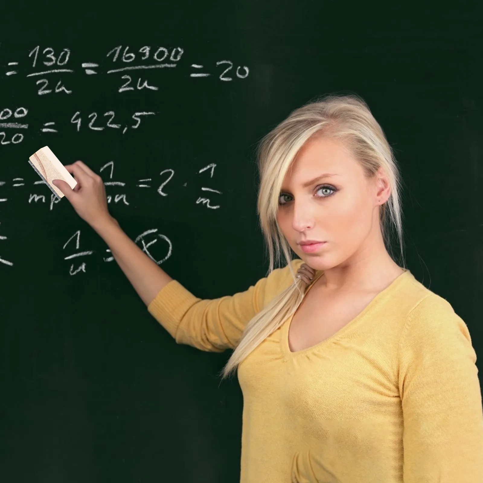 

20Pcs Wooden Blackboard Eraser Felt Tip Dry Eraser Chalkboard Cleaner for Home Classroom Office Fast Efficient Writing Removal