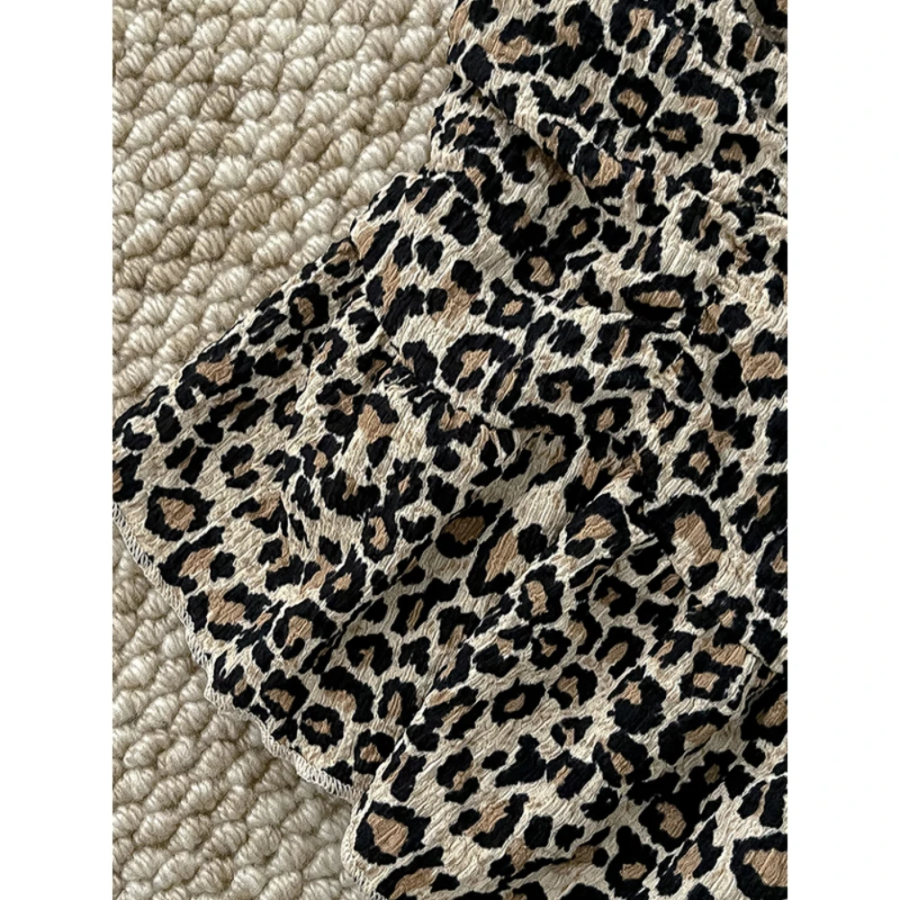 Femmes jupe d'été 2025 femme nouveau léopard a-ligne décontracté tout assorti jupes courtes tenue de Club de fête pour 18-24 ans