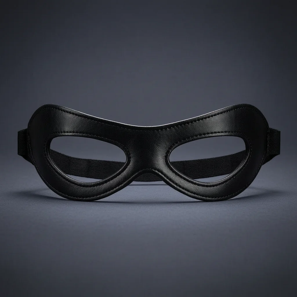 

Half Face Eye Mask For Cosplay Halloween Party Masquerade Leather Bandit Ninja Role Play Costume Prop Evening