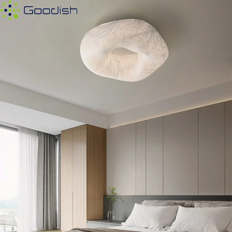 Modern Simplicity Nordic Mushroom Resin Cloud LED Home Ceiling Lights Art Creative Lamps for Living Room Decoration Chandelier