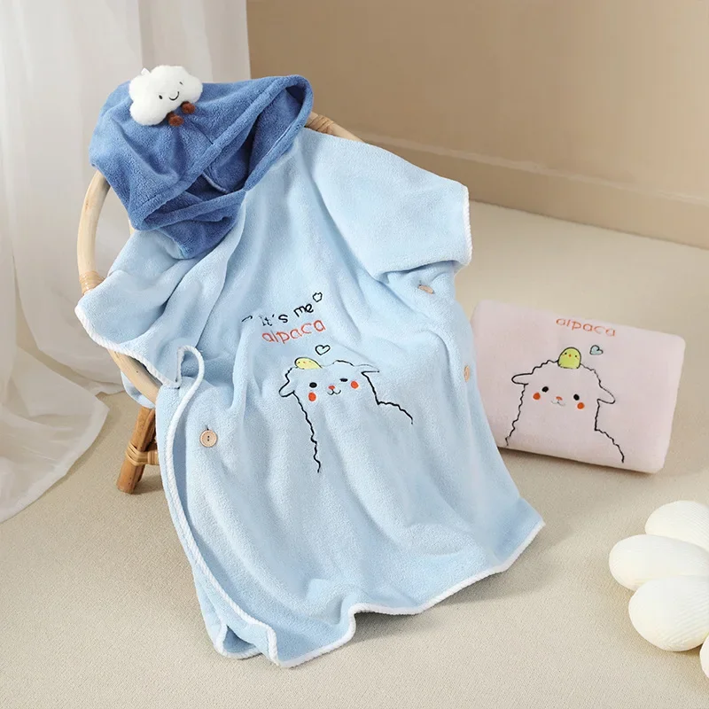 Cute cape cape accappatoi con cappuccio per bambini asciugamani da bagno assorbenti accappatoi per ragazzi e ragazze non capannone asciugamani da bagno per capelli