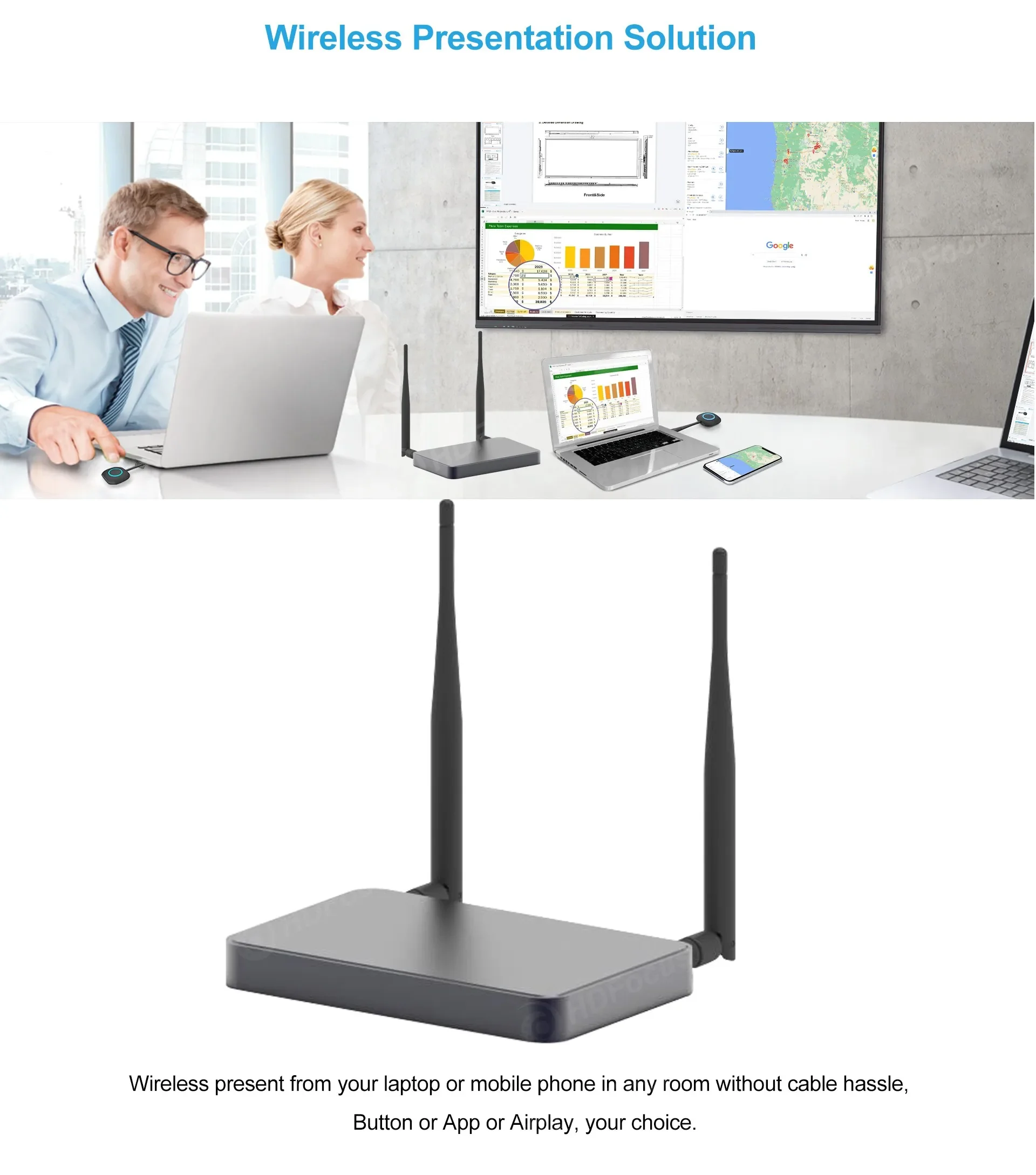 Extender Whole New Proprietary Low Delay Protocol Airplay Wireless Av Receiver