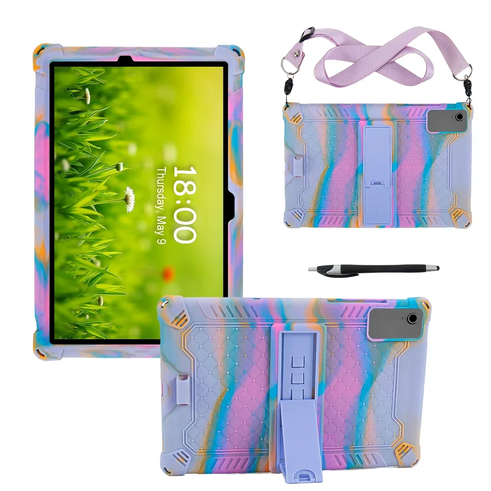 Tablet Cover For Samsung Galaxy Tab A11Plus A9+11'plus Case SM-X210 X215 X230 A9 8.7 SM-X110/X130 Soft Silicon Kids Stand Funda