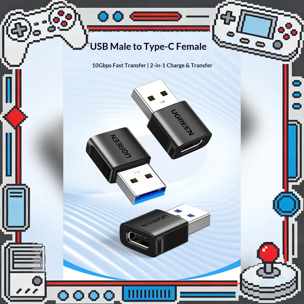 UGREEN US701 55618 USB 3.2 Gen 2 Type C Female to USB A Male Adapter 10Gbps OTG Converter for Laptop Tablet Phone