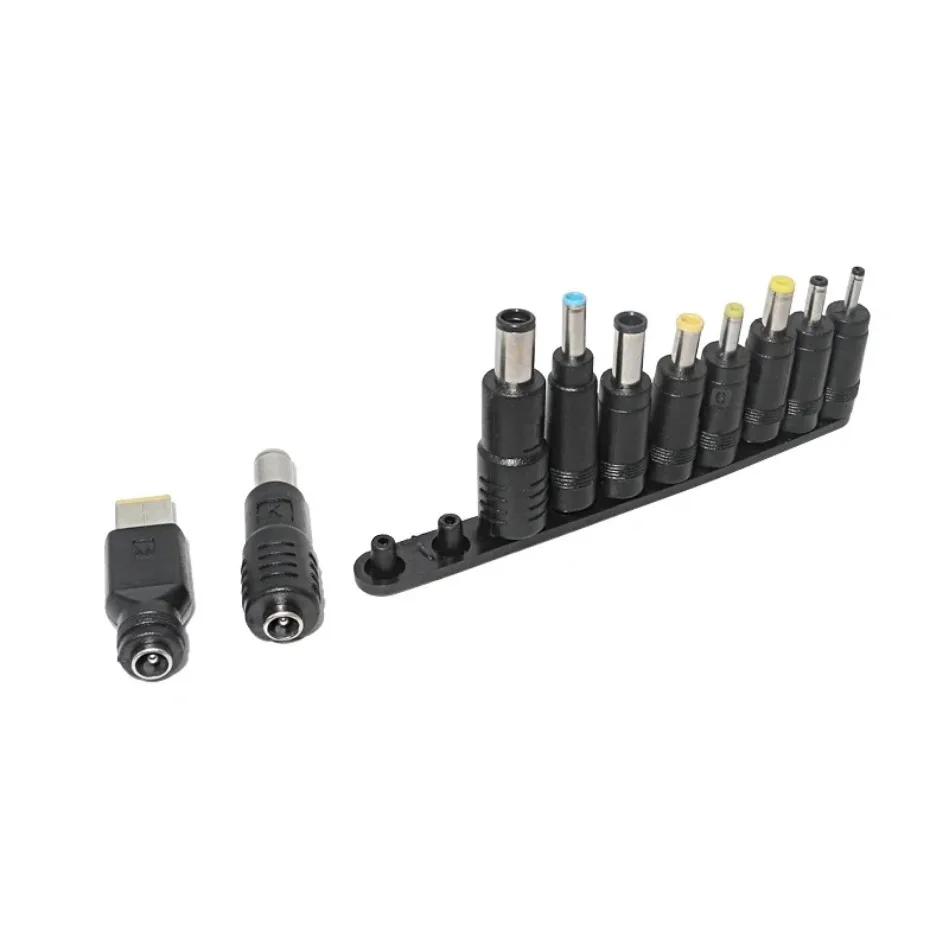 Portable 100W USB C to DC Laptop Charger Converter PD E-Mark Chip Type C Female to DC Male Power Cable 10 Tips Travel Notebook