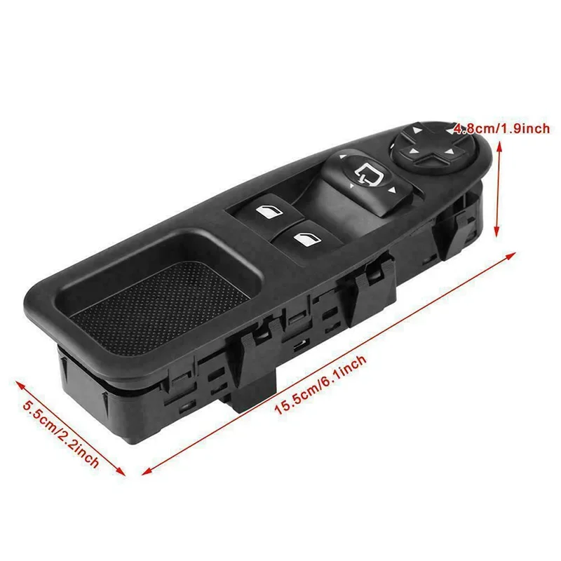 Electric Master Power Window Regulator Control Switch Button Panel 6554.ZJ 6554ZJ For Fiat Scudo Peugeot Expert Tepee 2007-2016