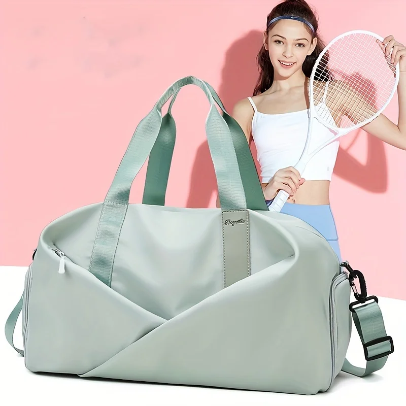 

Women's Yoga Fitness Sports Bag, Dry And Wet Separation Training Bag, Portable Large Capacity Portable Bag, For Business Trip Tr