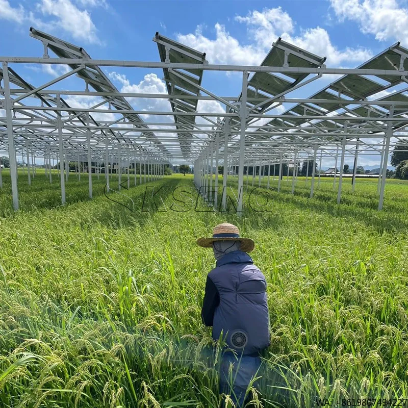 1MW Solar PV Agriculture Panel Mount Bracket Frame Ground Mounting System for Agricultural Greenhouses Solar Mounting System