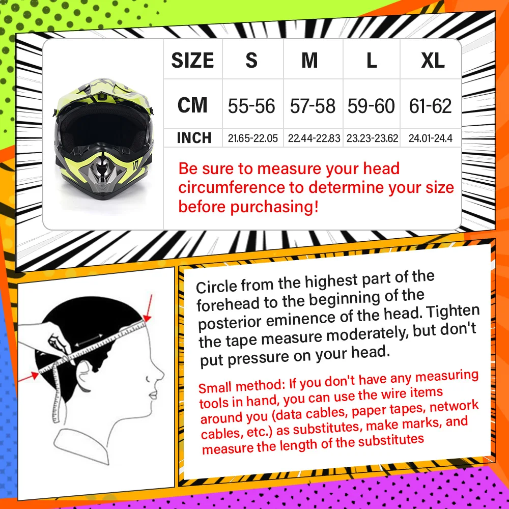 Personalized Matte Green Full Face Motorcycle Helmet DOT Certified ABS with Goggles Gloves Face Mask Windproof Riding Gear