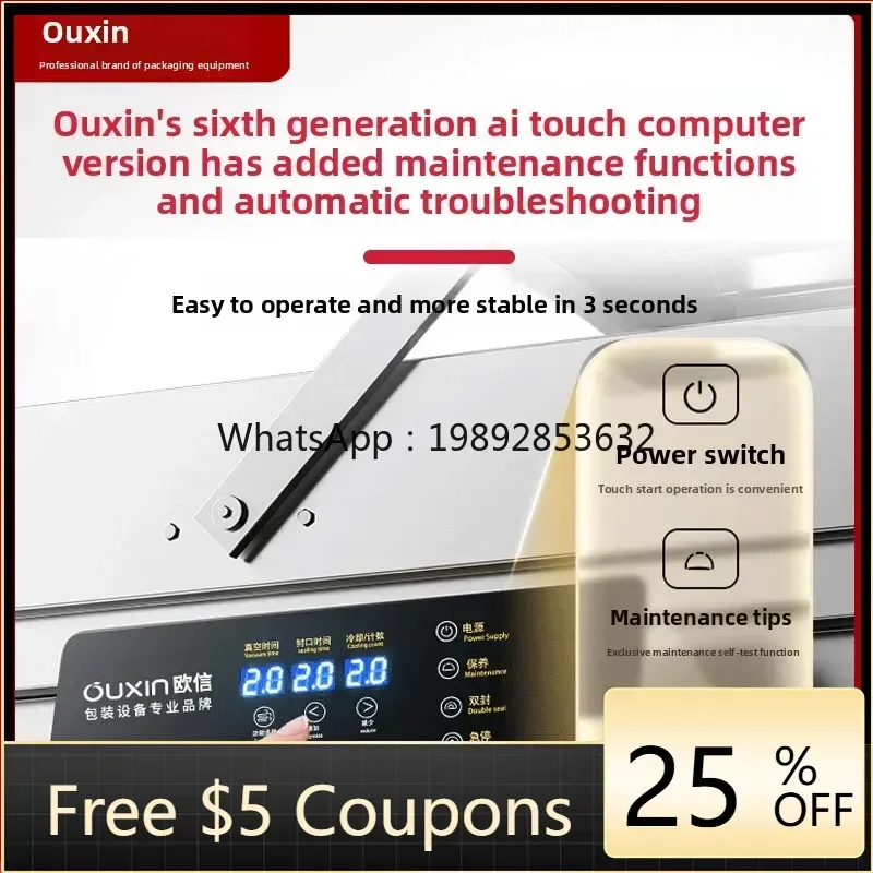 4ZS Commercial Vacuum Food Packaging Machine Commercial Fully Automatic Vacuum Sealing Machine Large Vacuum Machine