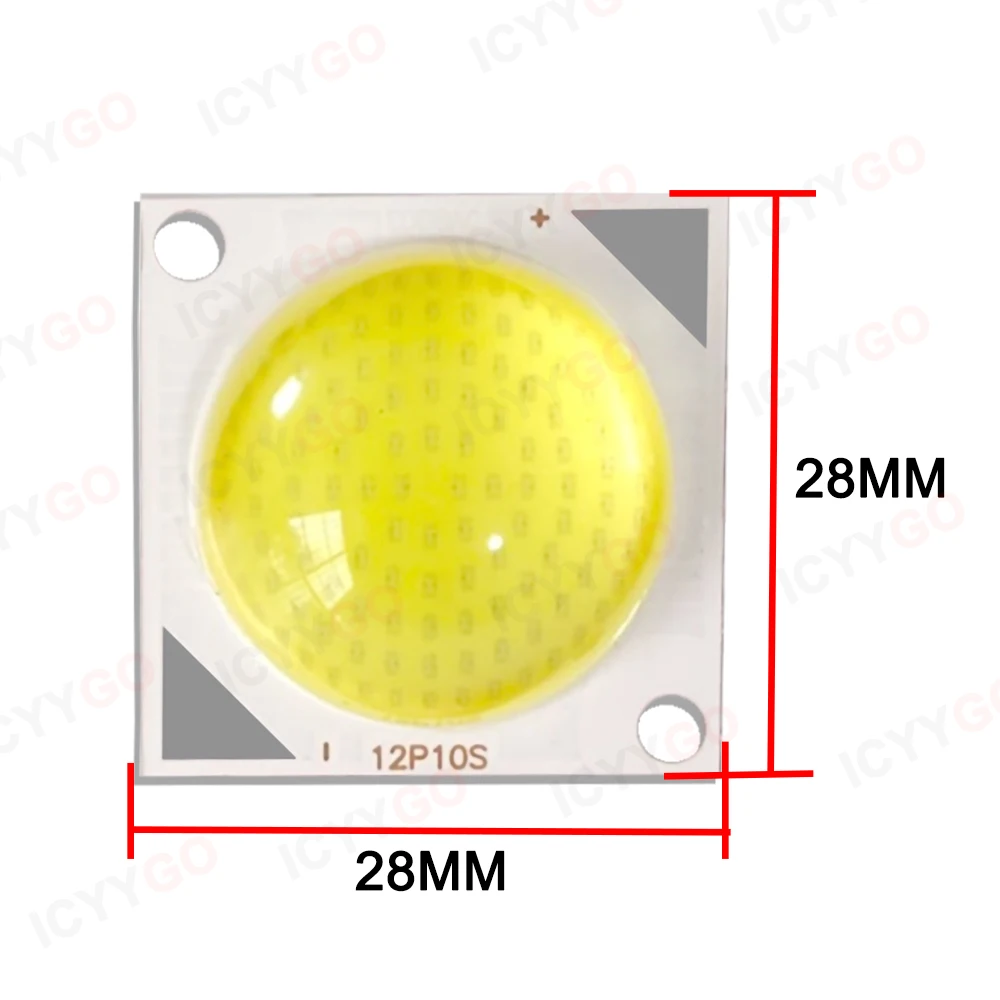 20W 30W 50W LED Silicone Lens COB Protruding Head Integrated Light Source For Spotlight Bulb DIY Floodlight Outdoor Chip