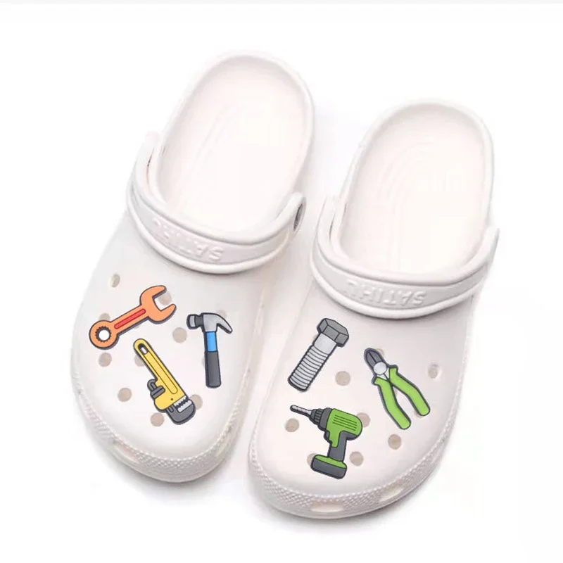 Hardware Tools Shoe Charms Pin for Crocs Accessories Charms Clogs Bubble Slides DIY Shoe Decoration Buckle Party Gifts