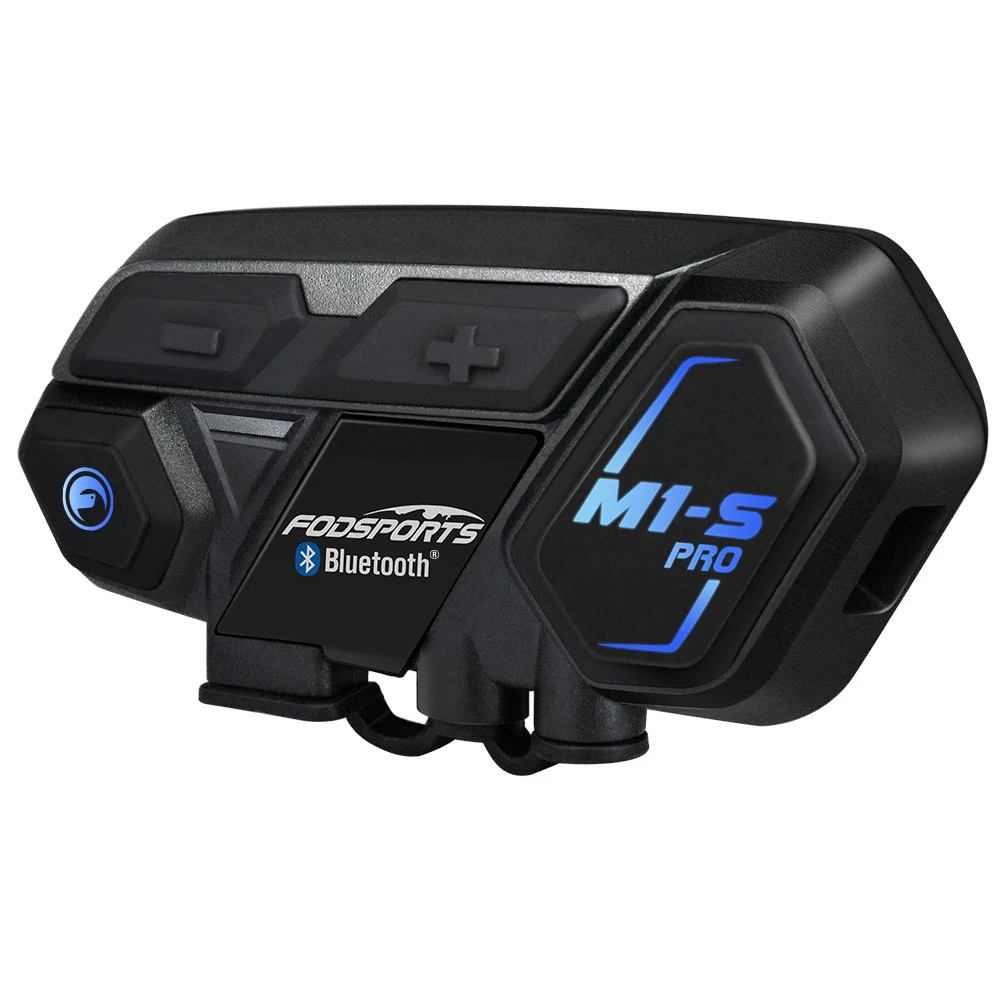 Fodsports M1S Pro 8 Riders 2000m Motorcycle Intercom Helmet Headset Interphone Bluetooth 5.4 Intercomunicador Moto,APP Connect image 3