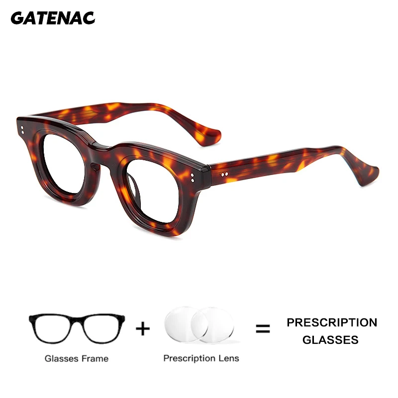 

Gatenac Luxury Thicken Acetate Prescription Glasses Men Photochromic Anti Blue Light Reading Glasses Women Progressive Eyewear