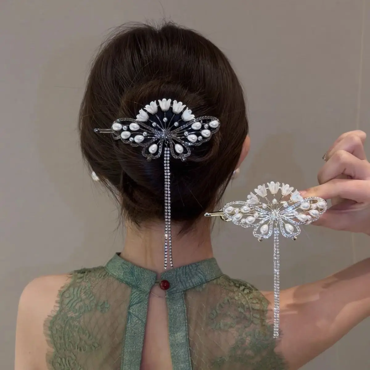 

Alloy Female Hair Accessories Flower Tassels Summer Autumn Hair Clip Women's Barrettes Hairpins Hair Accessories New Headwear