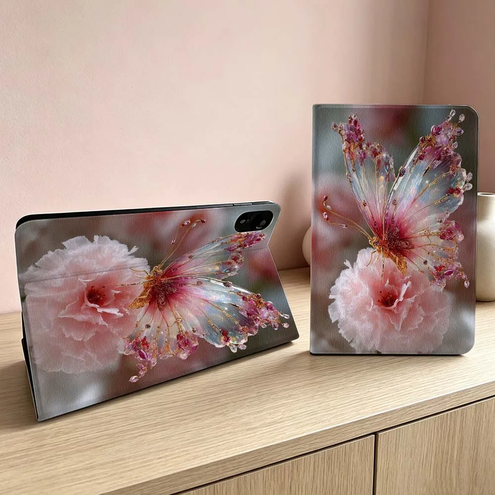 Butterfly Flower Pattern Soft For Xiaomi Redmi Mi Pad 8 7 6 5 4 2 SE K Pro Max Ultra Poco Pad Inch Tablet Case