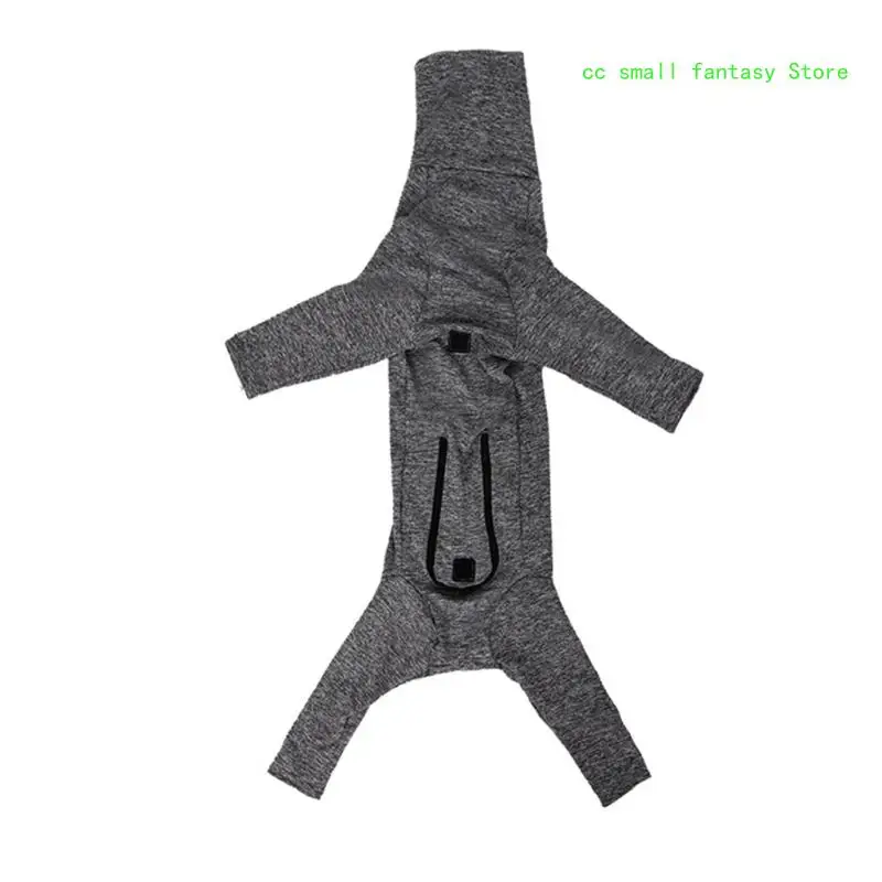 R3MA 4Leg Puppy Jumpsuits Breathable Dog Clothes Anxiety Reduce Dog Stretchy Shirts