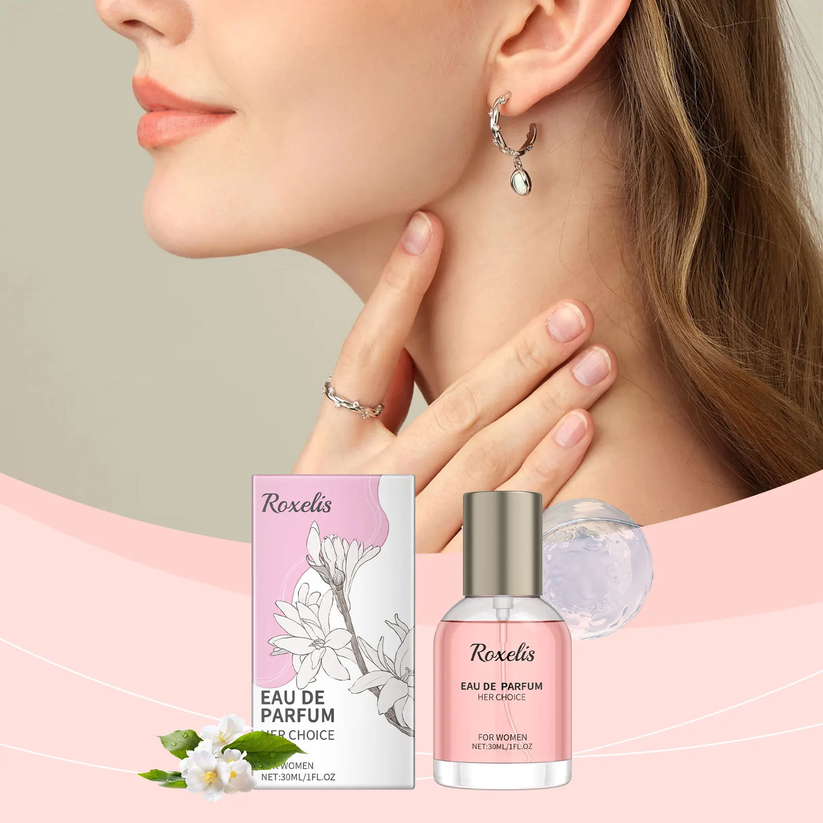 น้ําหอมผู้หญิง Tuberose Elegant กลิ่นหอมบางเบาธรรมชาติและสดชื่นกลิ่นหอมแบบพกพาทุกวัน Charm น้ําหอมระงับกลิ่นกายผู้หญิง