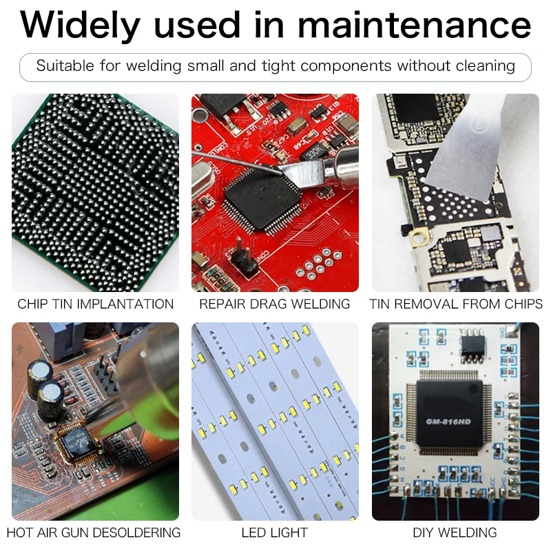 OLK SMD 용접 플럭스 PCB 수리 납땜, 무클린 볼 심기 송진, 무연 할로겐 BGA 솔더 페이스트, 10cc