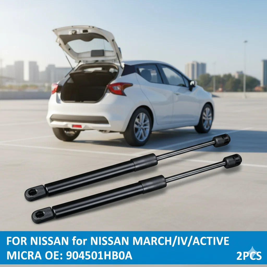 2PCS Rear Tailgate Boot Trunk Gas Struts Spring Bar For Nissan Micra K13 Rear Shock Strut Bar Pressure OE 904501HB0A  2010-2016