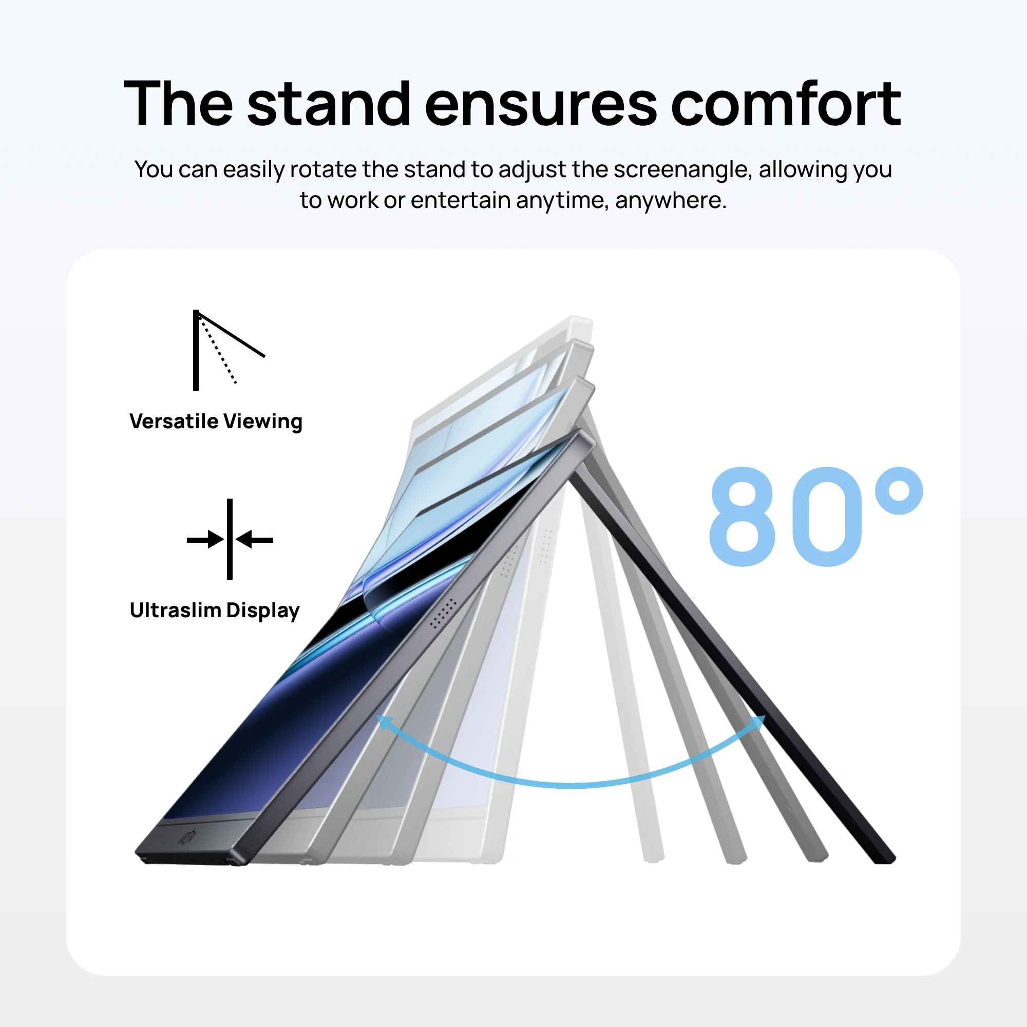 شاشة ألعاب محمولة صغيرة مقاس 15.6 بوصة 1080 بكسل من ARZOPA شاشة IPS ثانية خارجية لأجهزة الكمبيوتر المحمول/الكمبيوتر/PS/Xbox/الهاتف A1 باللون الرمادي #6