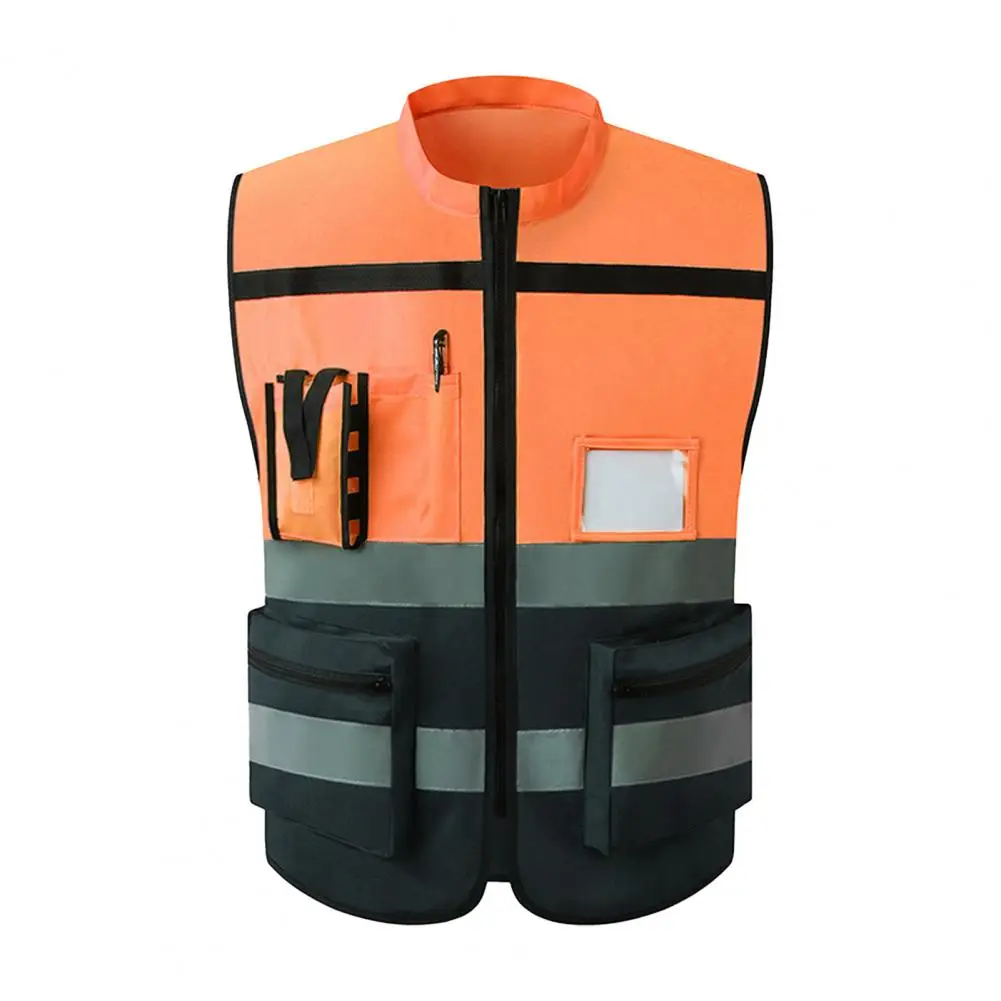 Vest with Multi-purpose Pockets High-visibility Reflective with Multi Pockets Design for Men Women's jacket