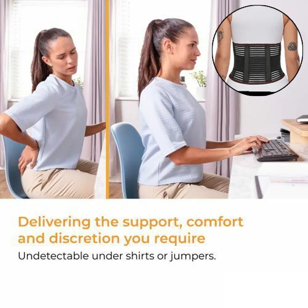 Breathable lumbar Back Support Belt Spine Relief Waist Trainer Waist Belt Brace Anti-skid Sciatica Back Lumbar Support Bel