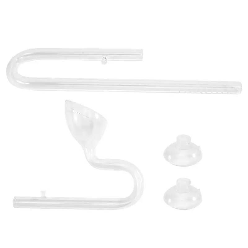 A7THK-16 Mm Aquarium Glass Inflow Outflow Lily Pipe Tube Fish Tank Aquatic Water Plant Canister Filter Suction Cup Hose Set