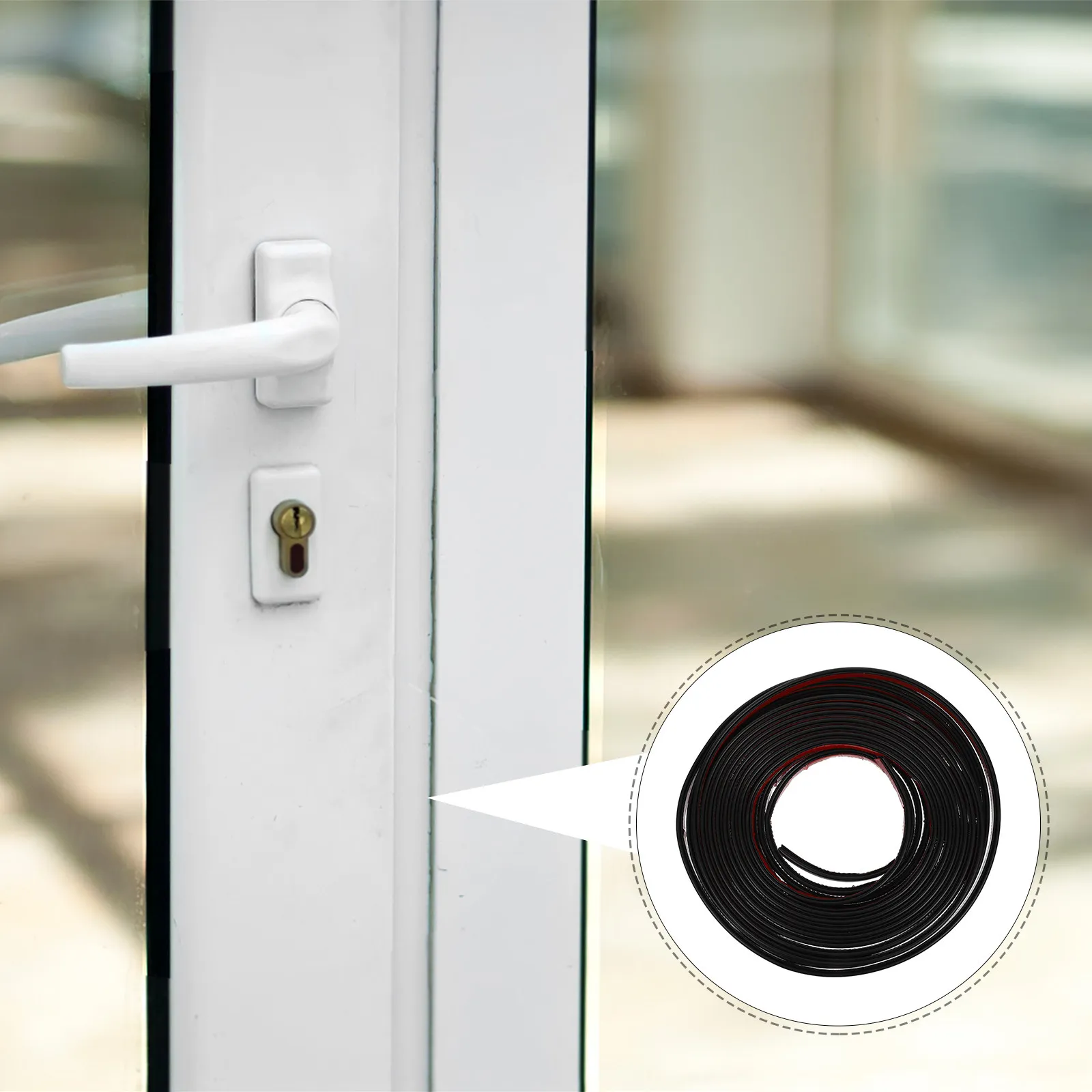 

Самоклеящаяся уплотнительная лента из ПВХ для дверей и окон, звукоизоляционная, защита от сквозняков и взлома