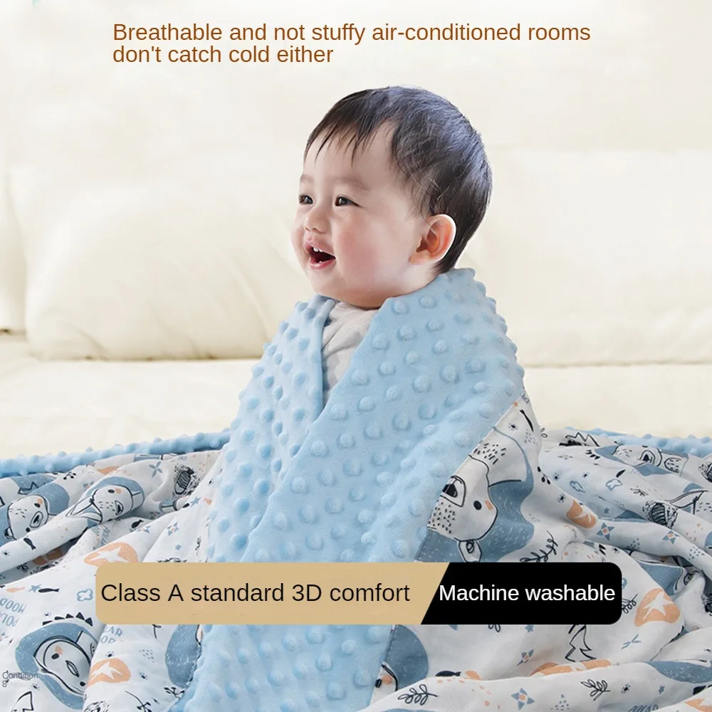 Baby Blanket Spring and Summer Baby Soothing Baby Blanket Quilt Nap Blanket Newborn Gauze Air-Conditioned Room Quilt