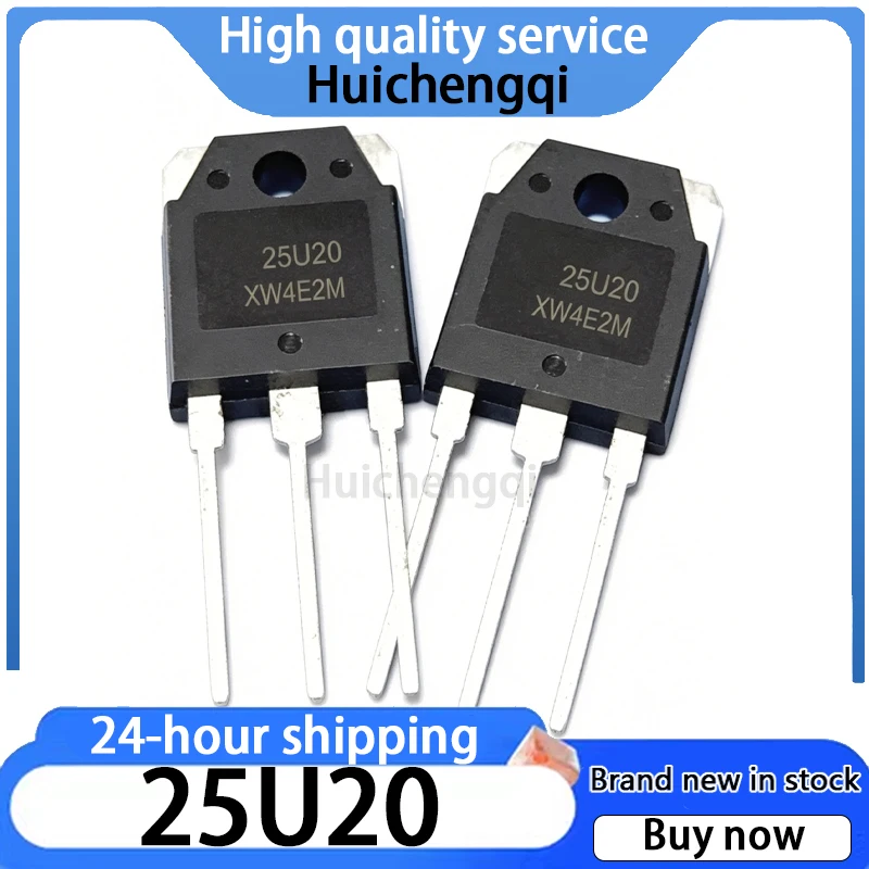 10PCS 25U20 200V 25A TO-3P Fast Recovery Diode
