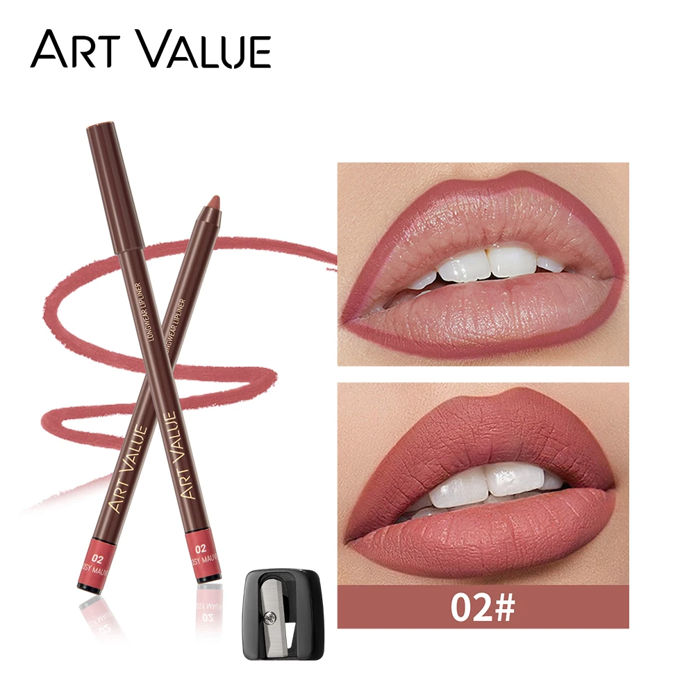 QIBEST 12 Colors Matte Lipliner Pencil Waterproof Plumping Stain Lipstick Natural Lip Liner Outline Lips Contour Pen Cosmetics