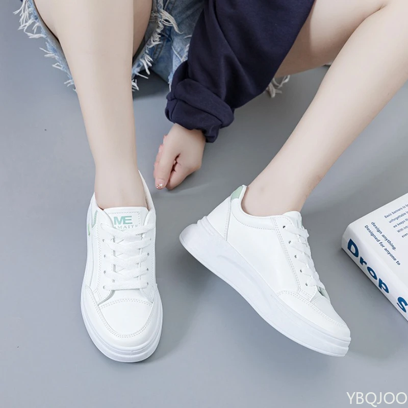 Large Size Spring Autumn New Thick Soled Height Increasing Women's Shoes Niche Student Sports and Leisure Women's Single Shoes view 5