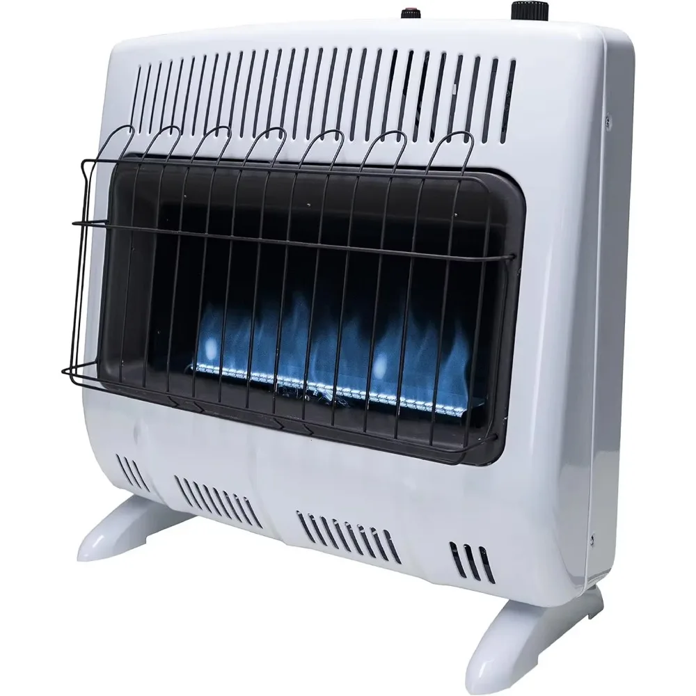 MHVFBF30NGT 30,000 BTU Vent Free Blue Flame Natural Gas Heater - Wall Mount Space Heater For Cold Rooms, Sun-rooms, and more