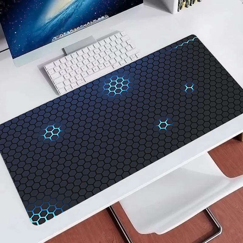 Hexagon Computer Desk Mat Large xxl Mouse Pad Table Pad E-sports Gamer Accessories geometric solid Gaming Mousepad Keyboard Pad
