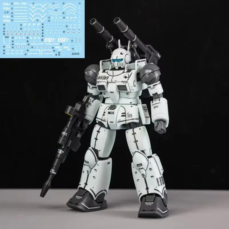 Canon Laser Hg1/144, couleurs bleu et blanc, modèle Robot Mecha, modèle d'assemblage, figurines d'action, jouets éducatifs pour enfants, cadeau