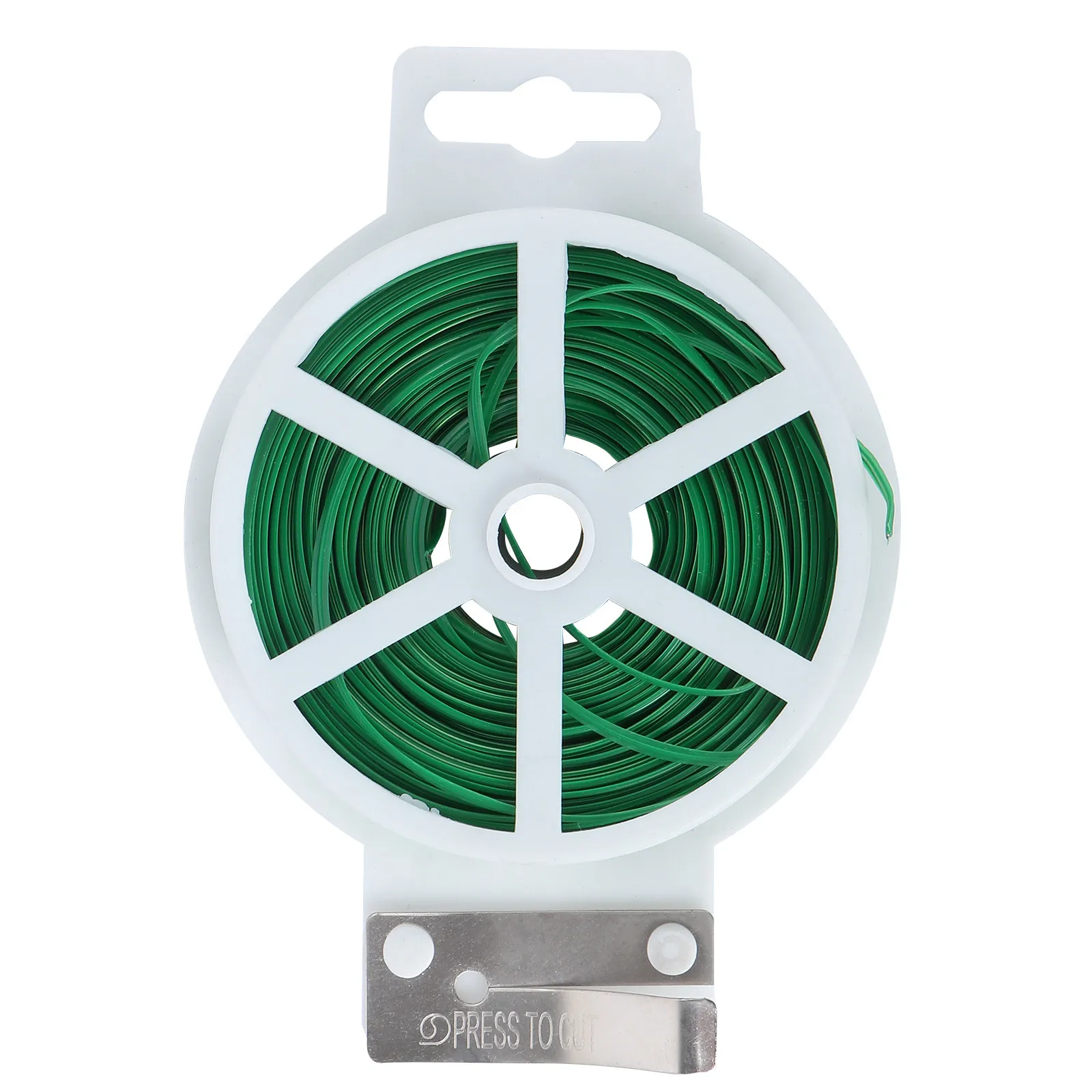 100M Eco-Friendly Iron Wire Garden Tie Reel Cutter Gardening Plant Vine Shrub Support Cable Organizer Bonsai Growing Tape