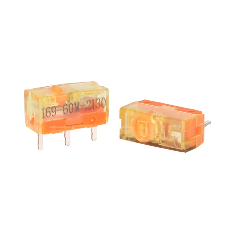 Microinterruttore per mouse dorato antipolvere TTC 30M 60M 80M Clic a vita Contatto in lega d'oro 3 pin Microinterruttore da 3 piedi 2 PZ